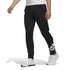 Pantaloni neri da uomo adidas Essentials French Terry Tapered Cuff Logo, Abbigliamento Sport, SKU a723000065, Immagine 0